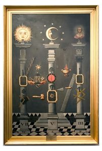 Artifact of the Month : Masonic Tracing Board – Chancellor Robert
